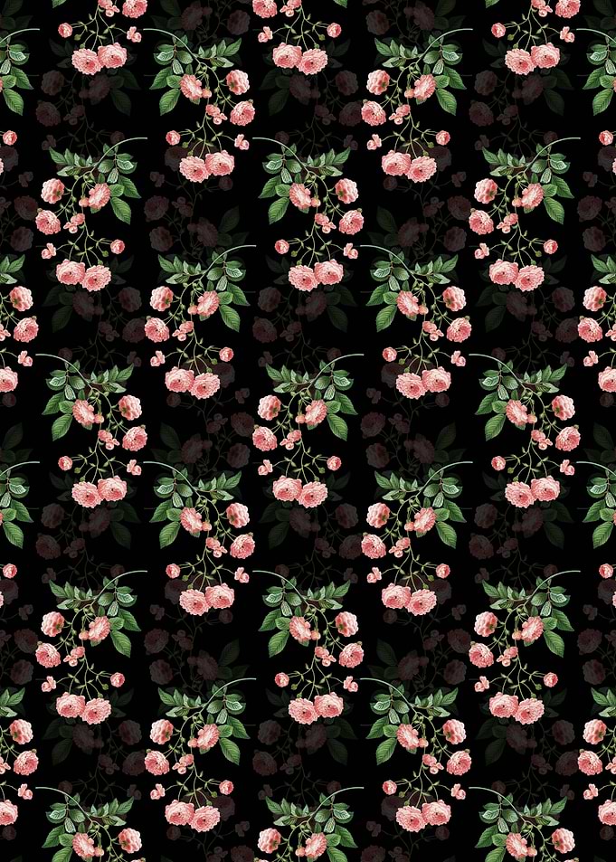 Pink Rambler Roses Pattern