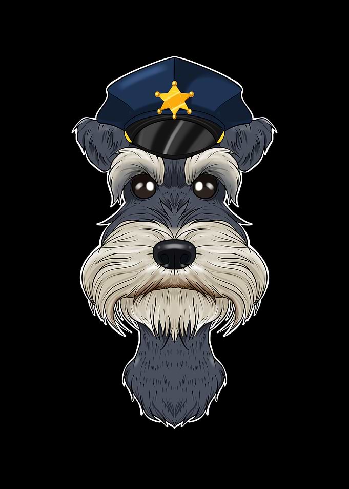 Police Miniature Schnauzer