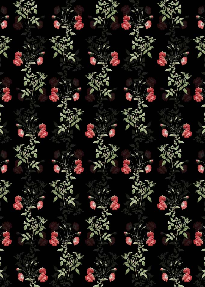 Floral Red Rose Pattern