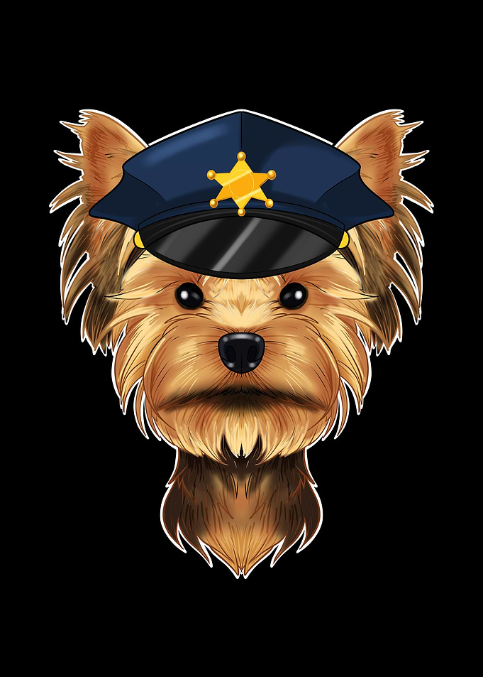 Police Yorkshire Terrier