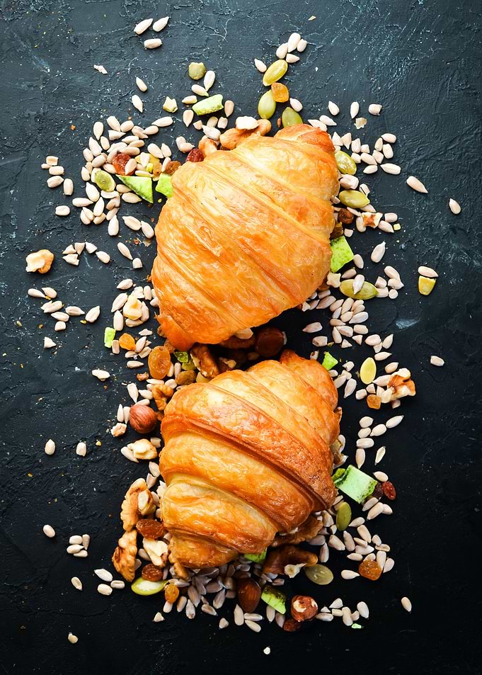 Croissants with chocolate