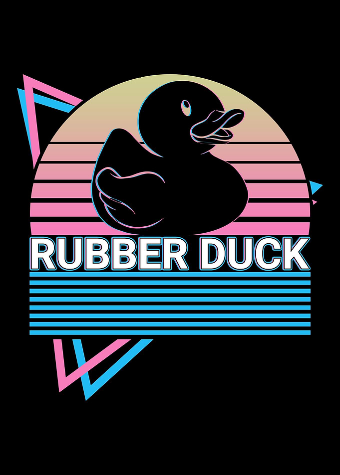 Ruber Duck Duckling Retro