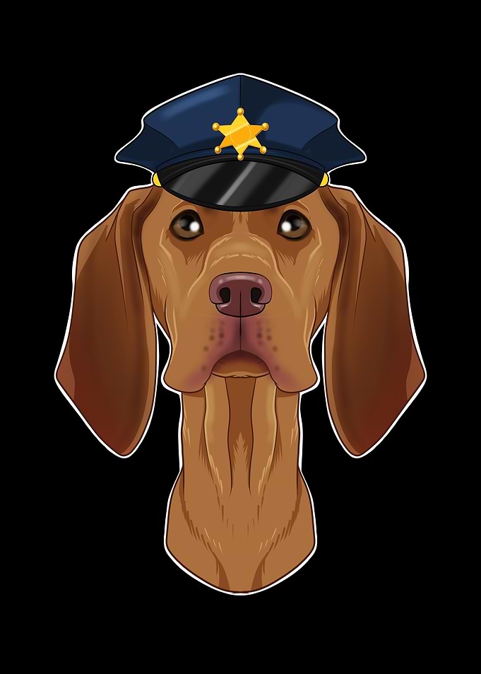 Police Vizsla Canine