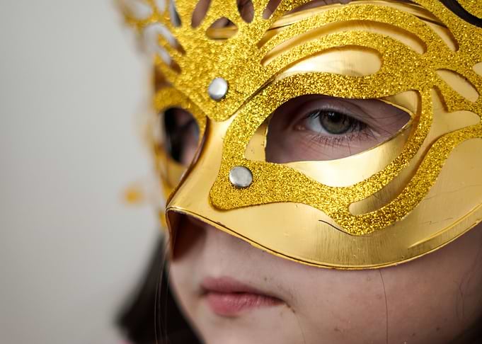 Girl in a mask