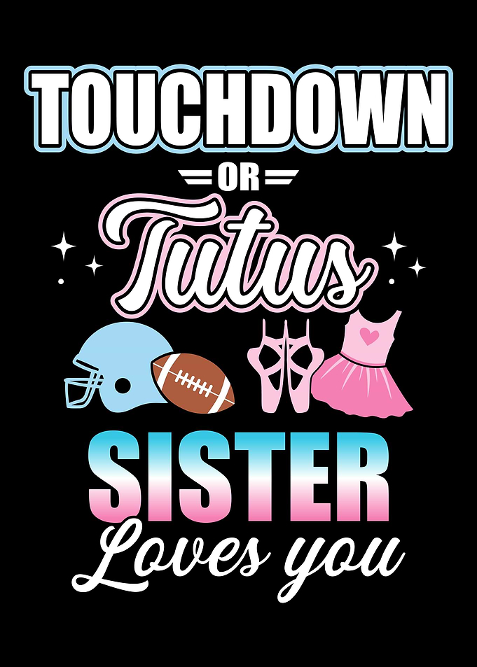 Gender reveal touchdowns o