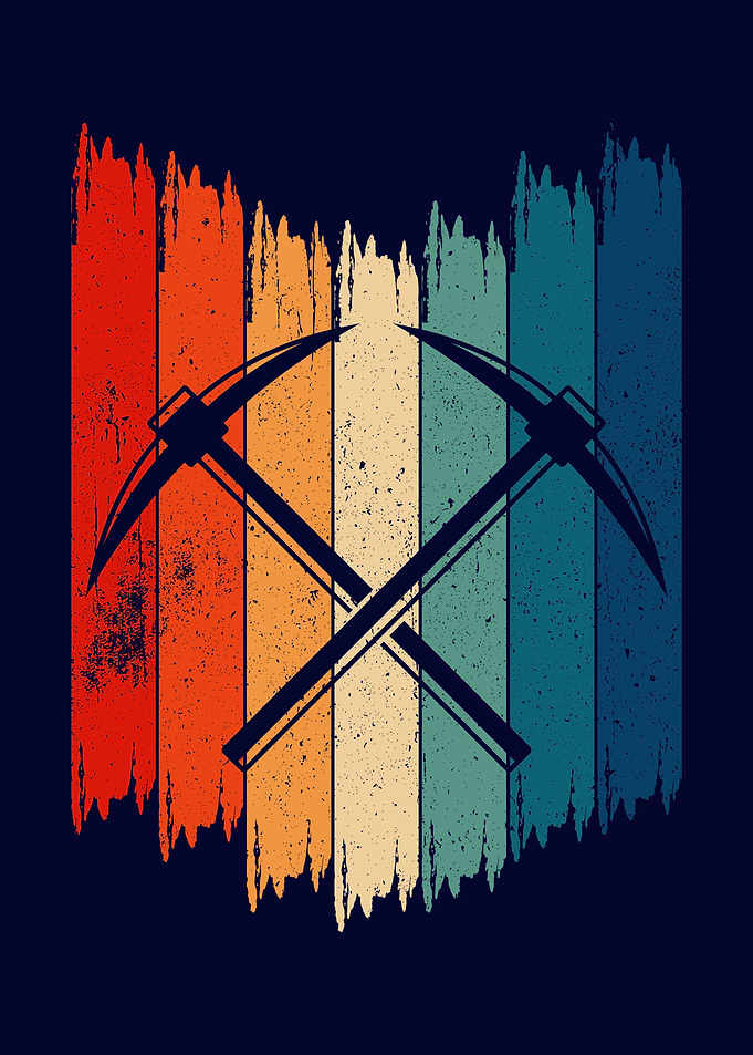 Retro Geologist Pickaxe