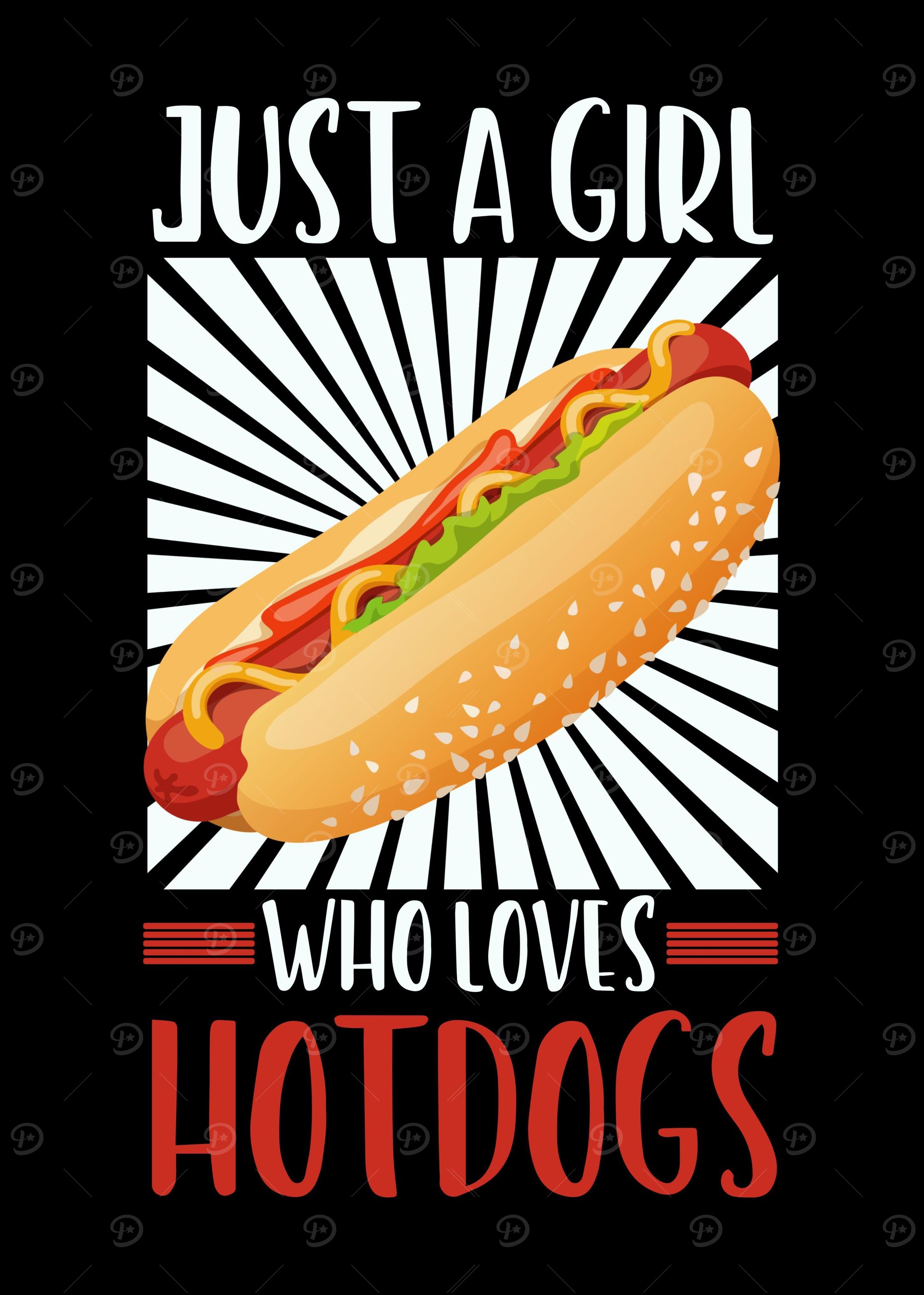 Girl Hotdog Love