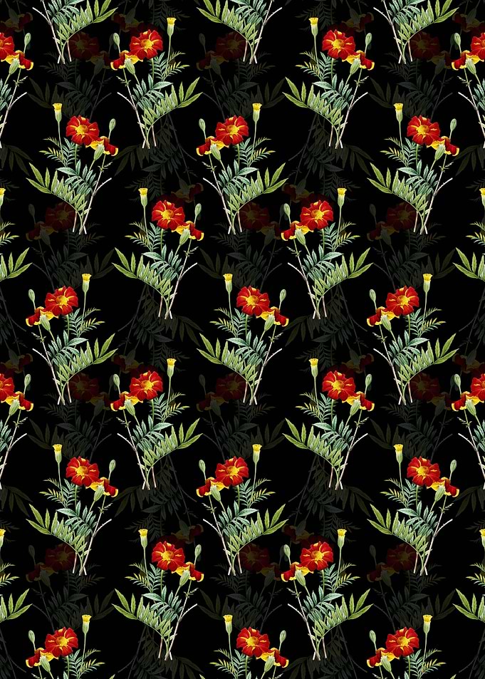 Mexican Marigold Pattern