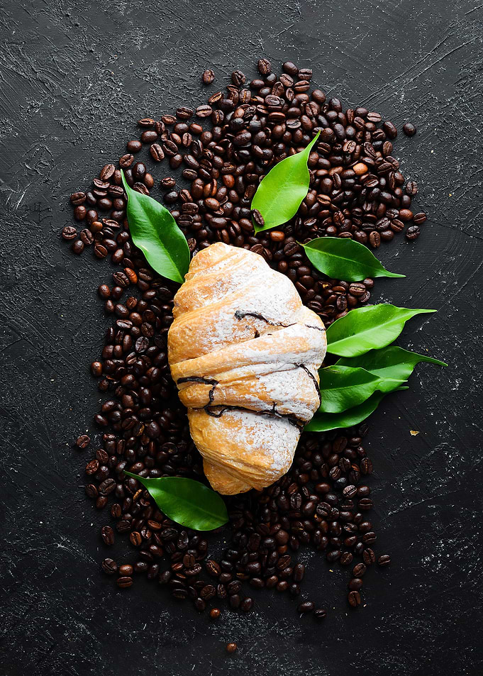 Coffee and croissant