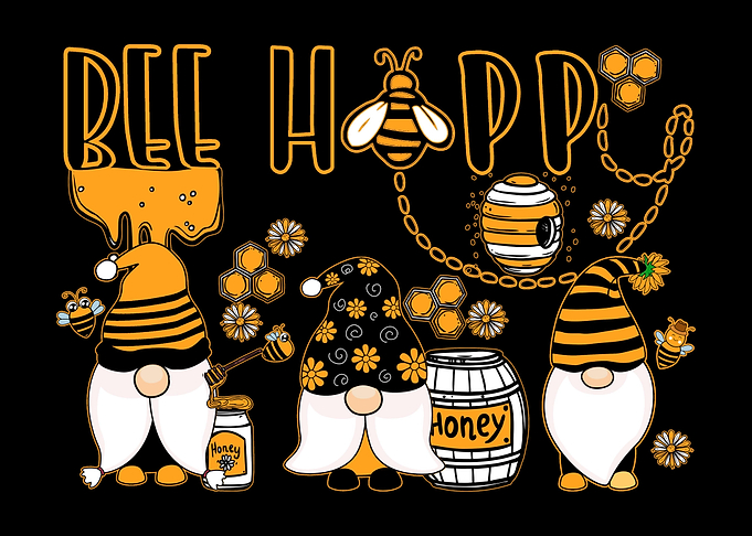 Happy Bee Gnome Honey