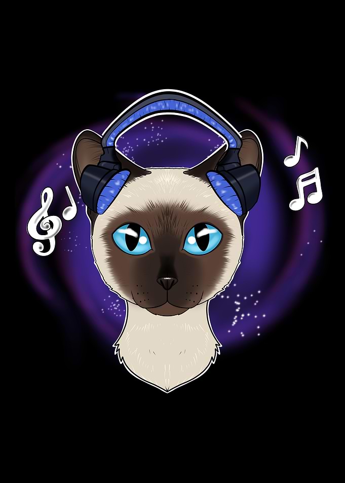 Cute Siberian Cat I Music