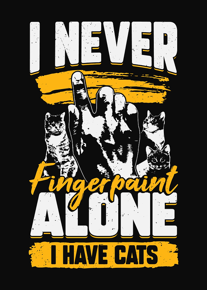 Fingerpainting Cat Lover