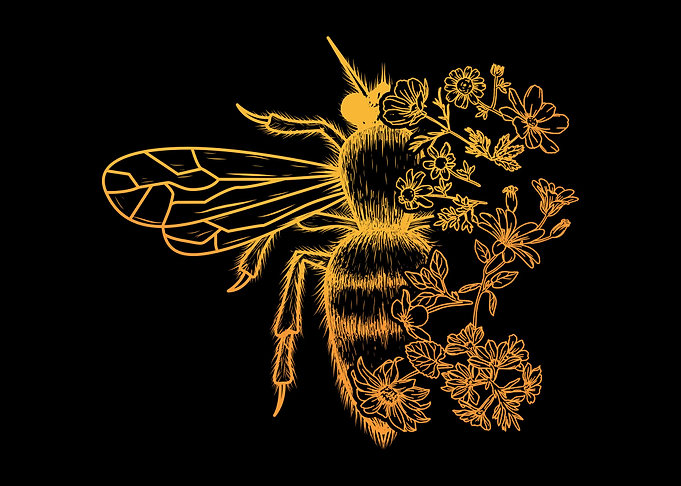 Flower Bee Lover Honey