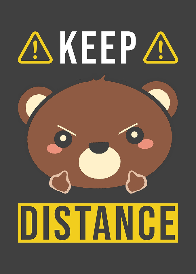 Keep Distance Saying With