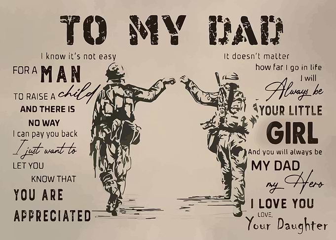 To My Dad Gift Daughter
