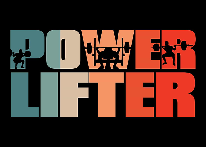 Retro Powerlifting Vintage