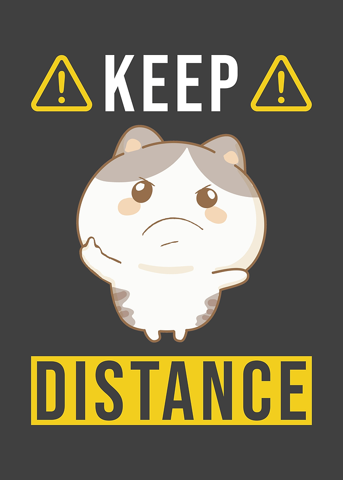 Keep Distance Saying With
