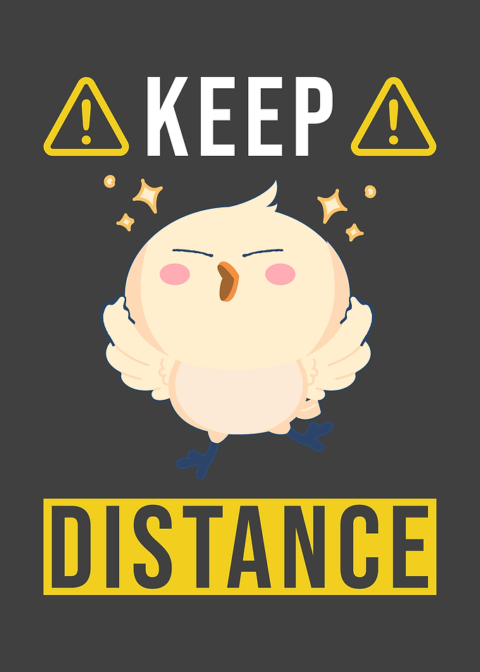 Keep Distance Saying With