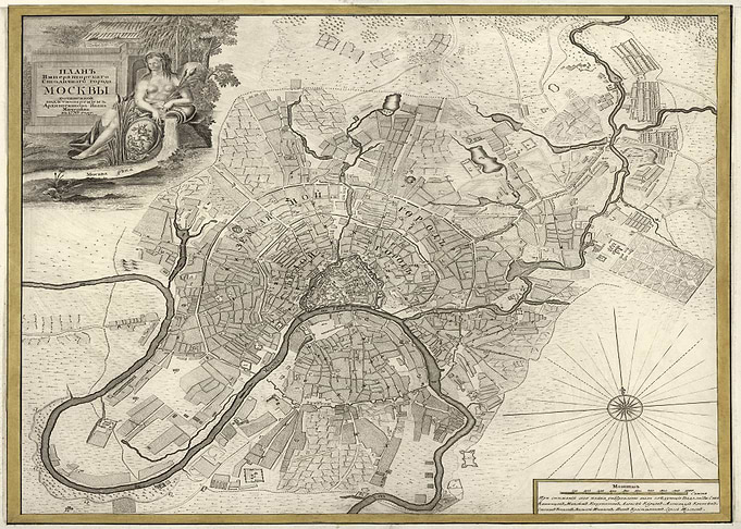Map of Moscow 1745