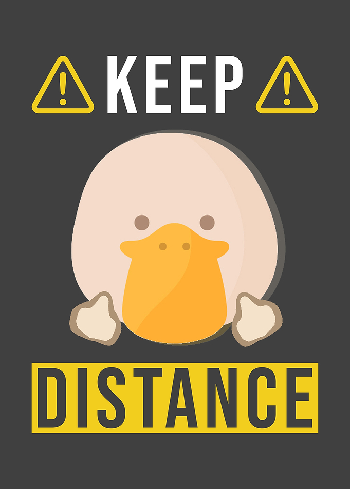 Keep Distance Saying With