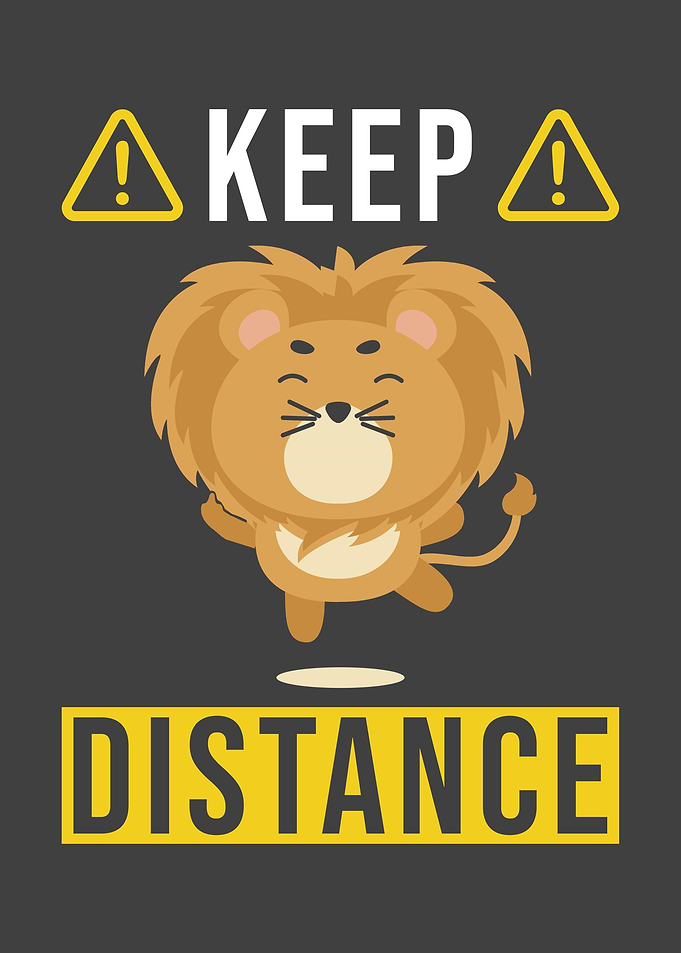 Keep Distance Saying With