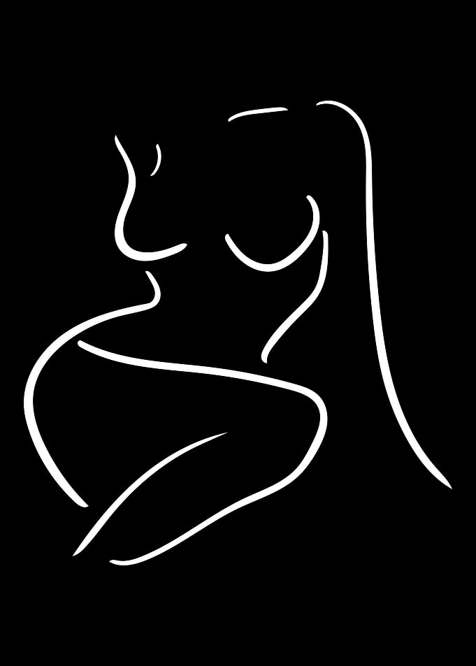 Female Body Line Art