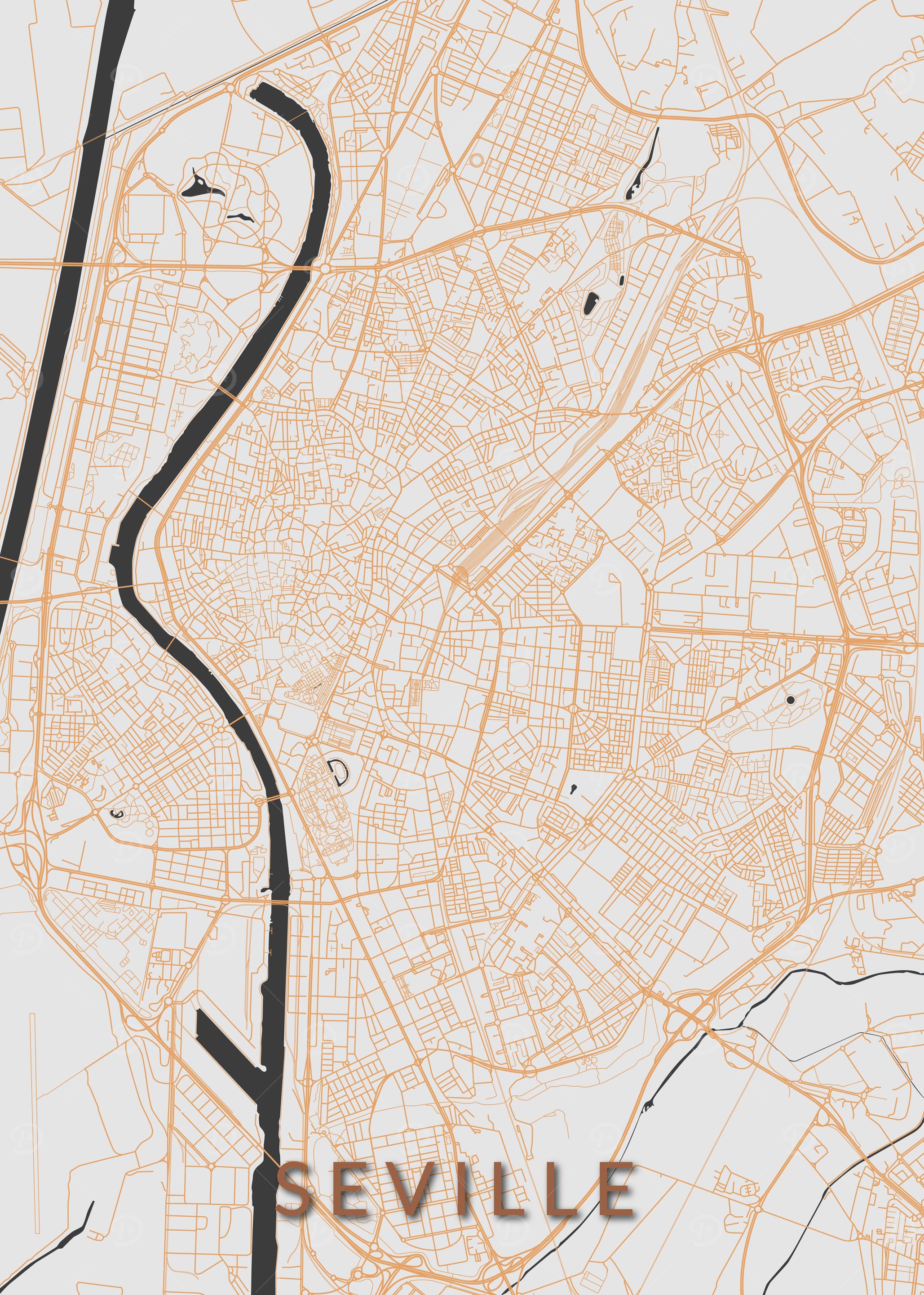 Seville City Map