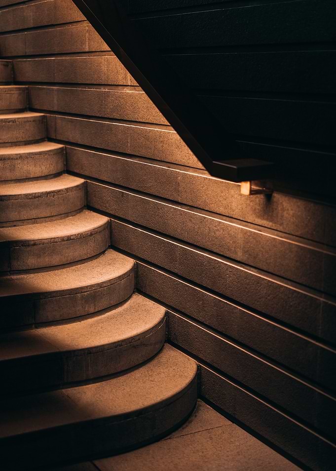 Lit up underground