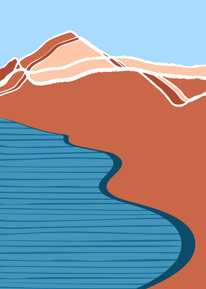 Minimal Beach Landscape