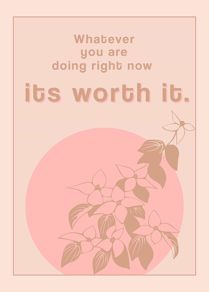 Inspirational Pastel Print