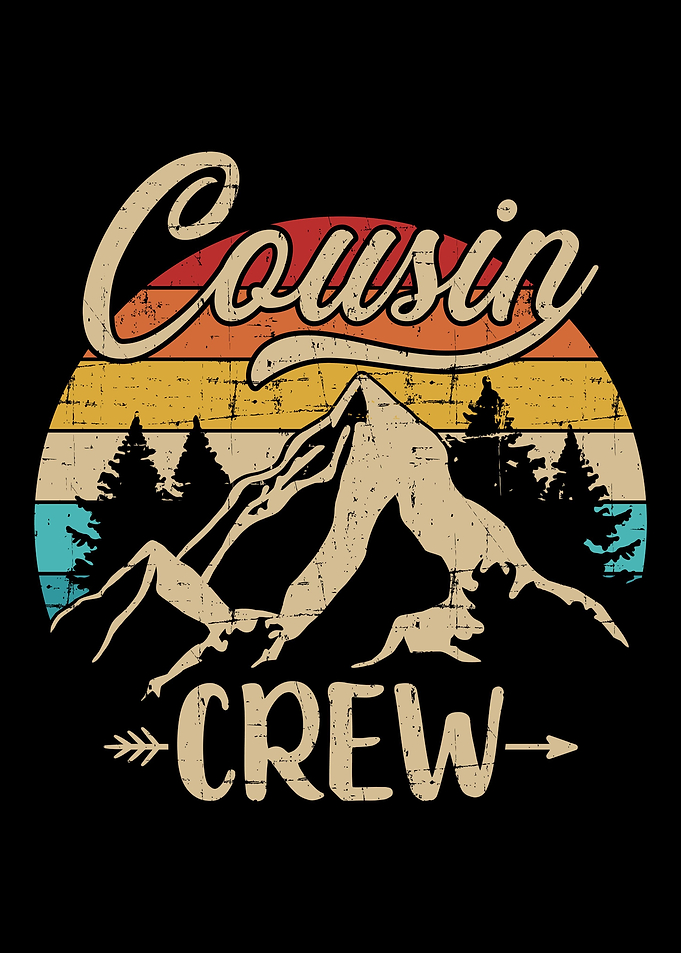 Retro cousin crew camping