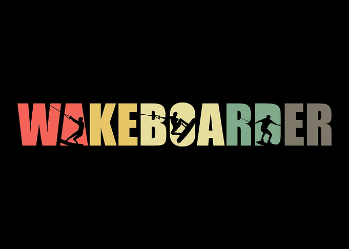 Retro Wakeboarding Vintage