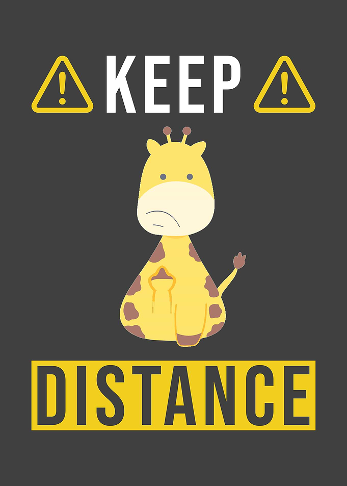 Keep Distance Saying With