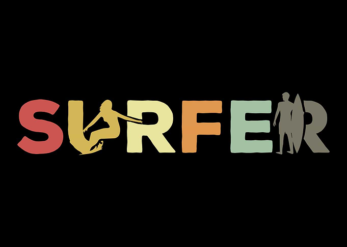 Retro Surfing Vintage