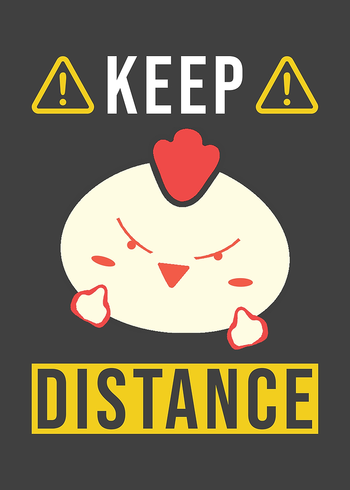 Keep Distance Saying With
