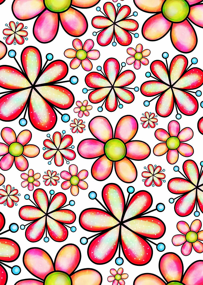 Doodle Spring Flower 09