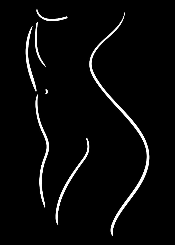 Female Body Line Art