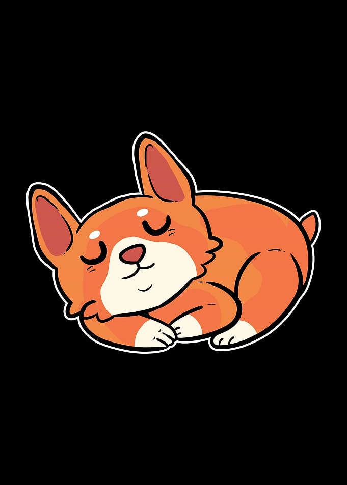 Sleeping Dog Corgi