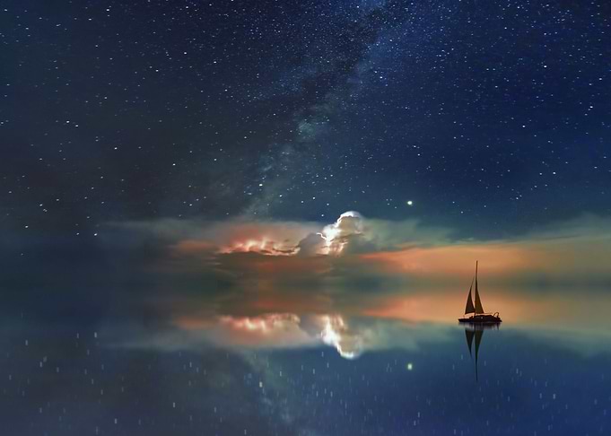night ocean