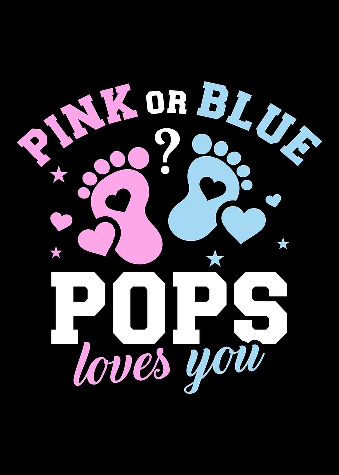 Gender reveal pops