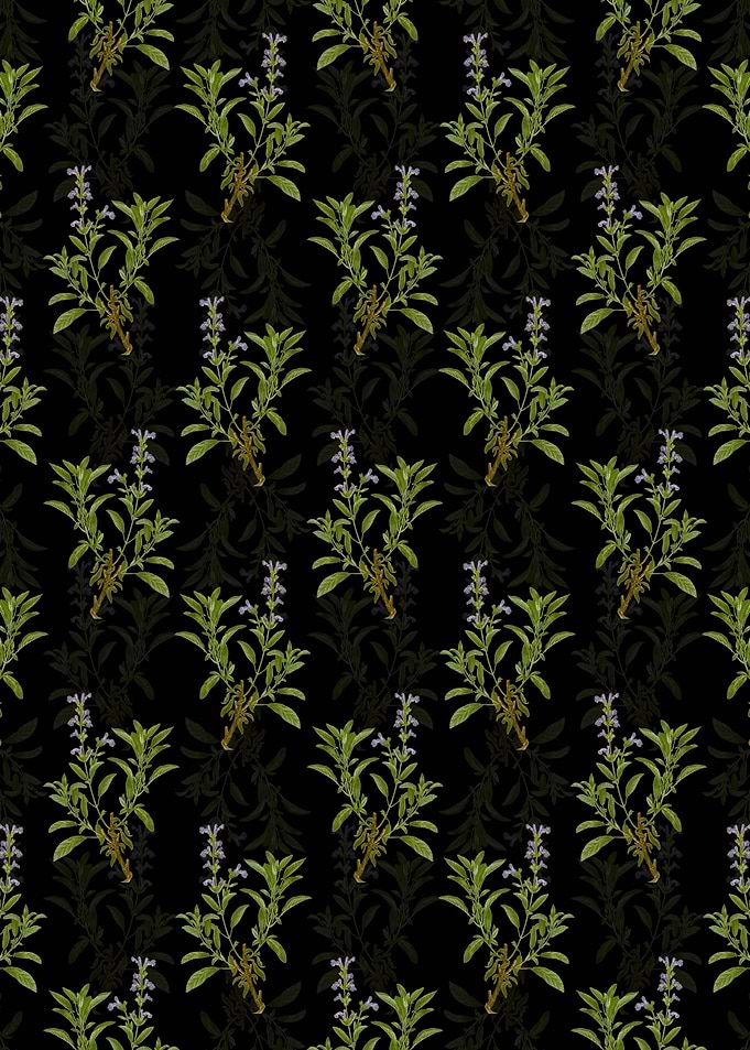 Floral Garden Sage Pattern