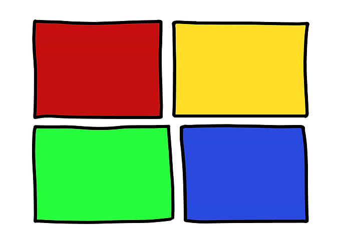 Comic book page layout box