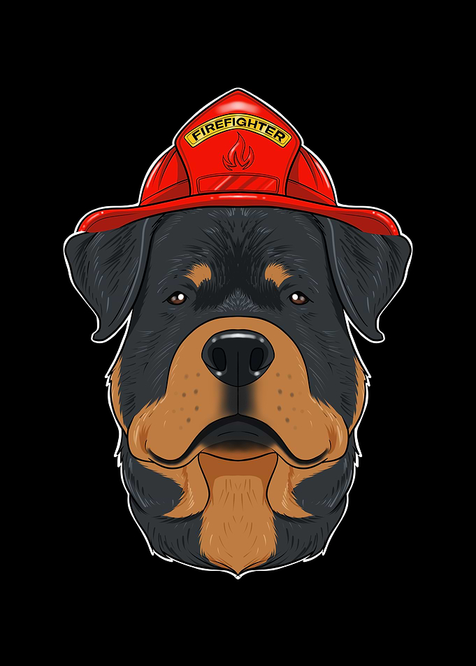 Firefighter Rottweiler