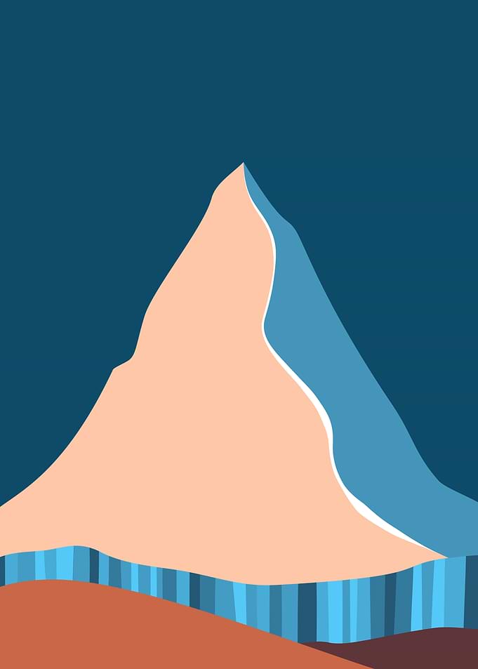 Abstract Peak Mountain