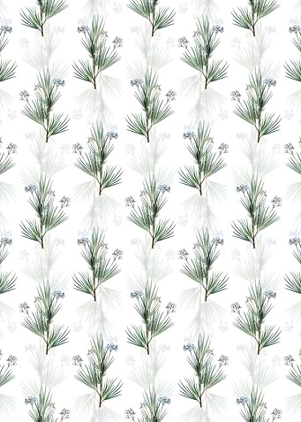 Floral Blue Stars Pattern
