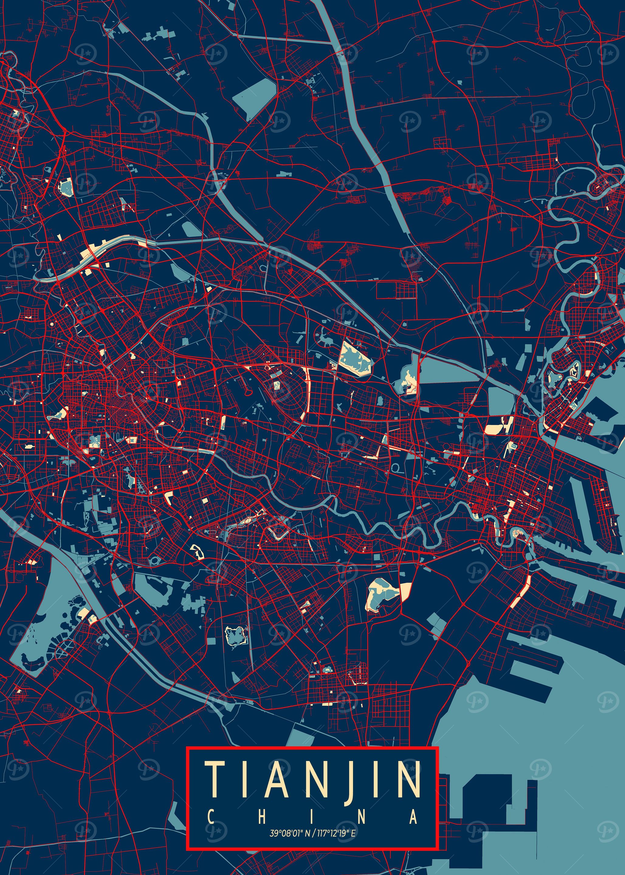 Tianjin City Map Hope
