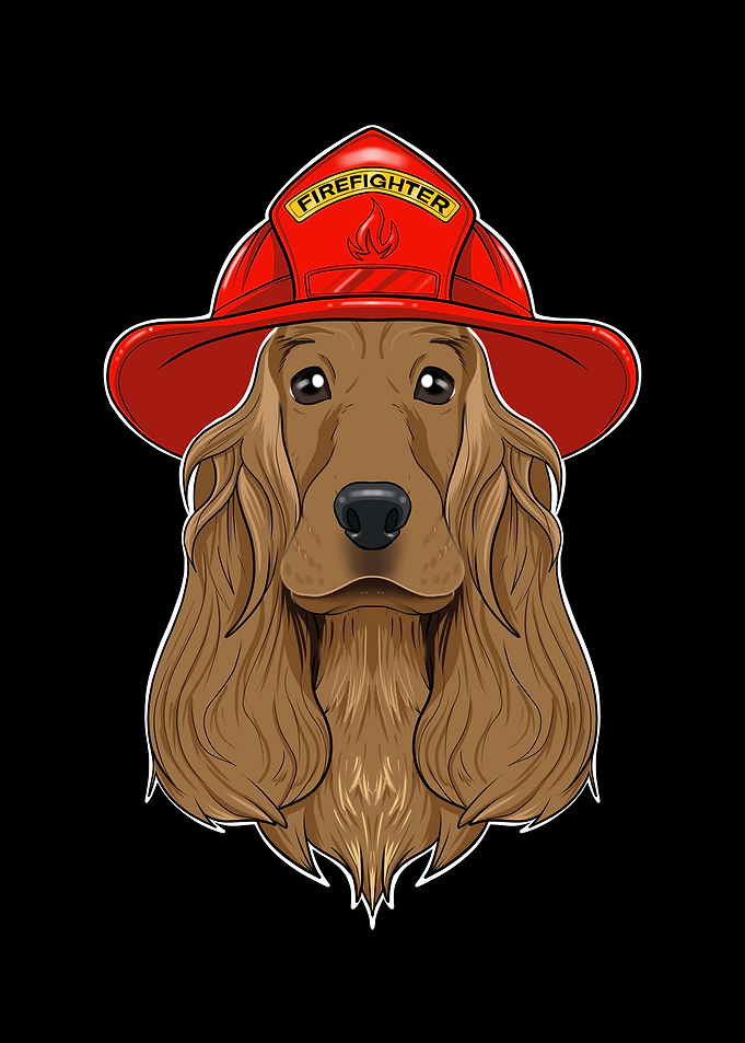 Firefighter Cocker Spaniel