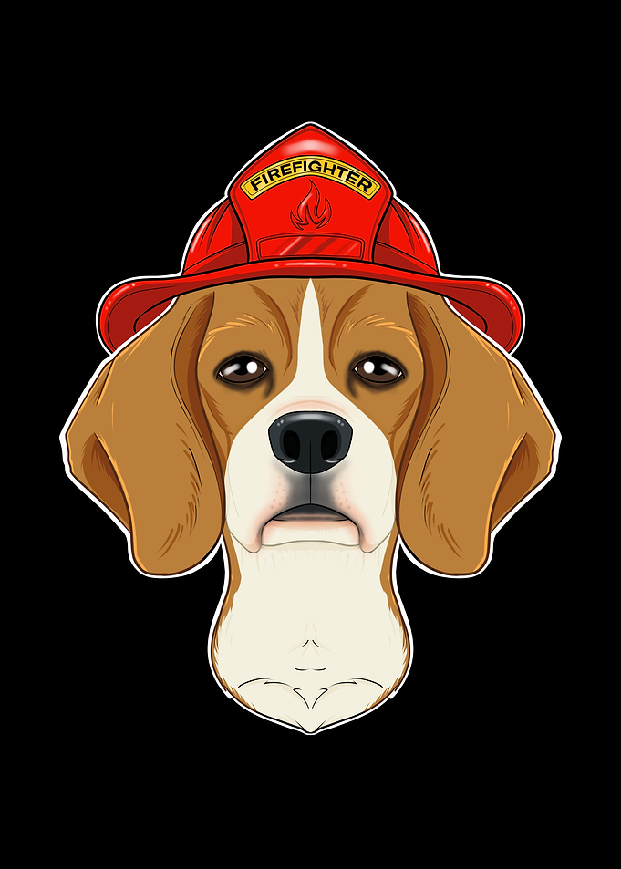 Firefighter Beagle Canine