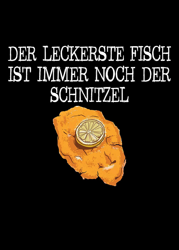 Schnitzel Liebhaber Lustig