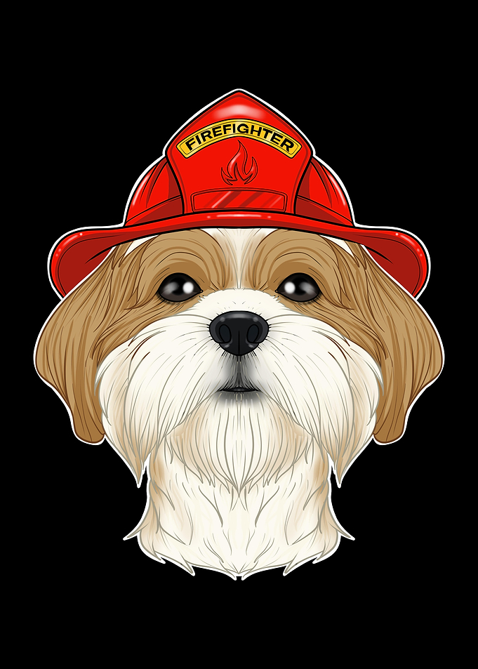 Firefighter Shih Tzu